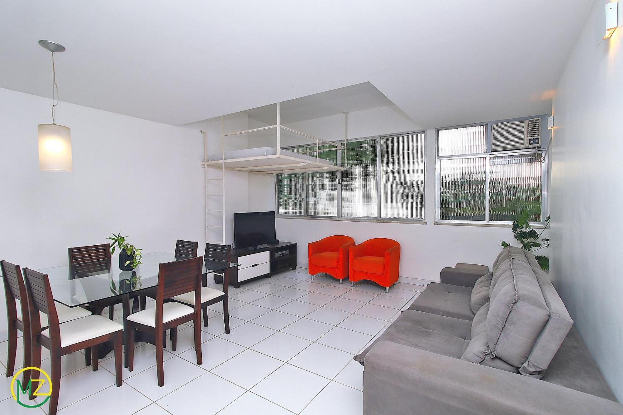 Apartment 2 Quartos Espacoso No Leme Rio de Janeiro